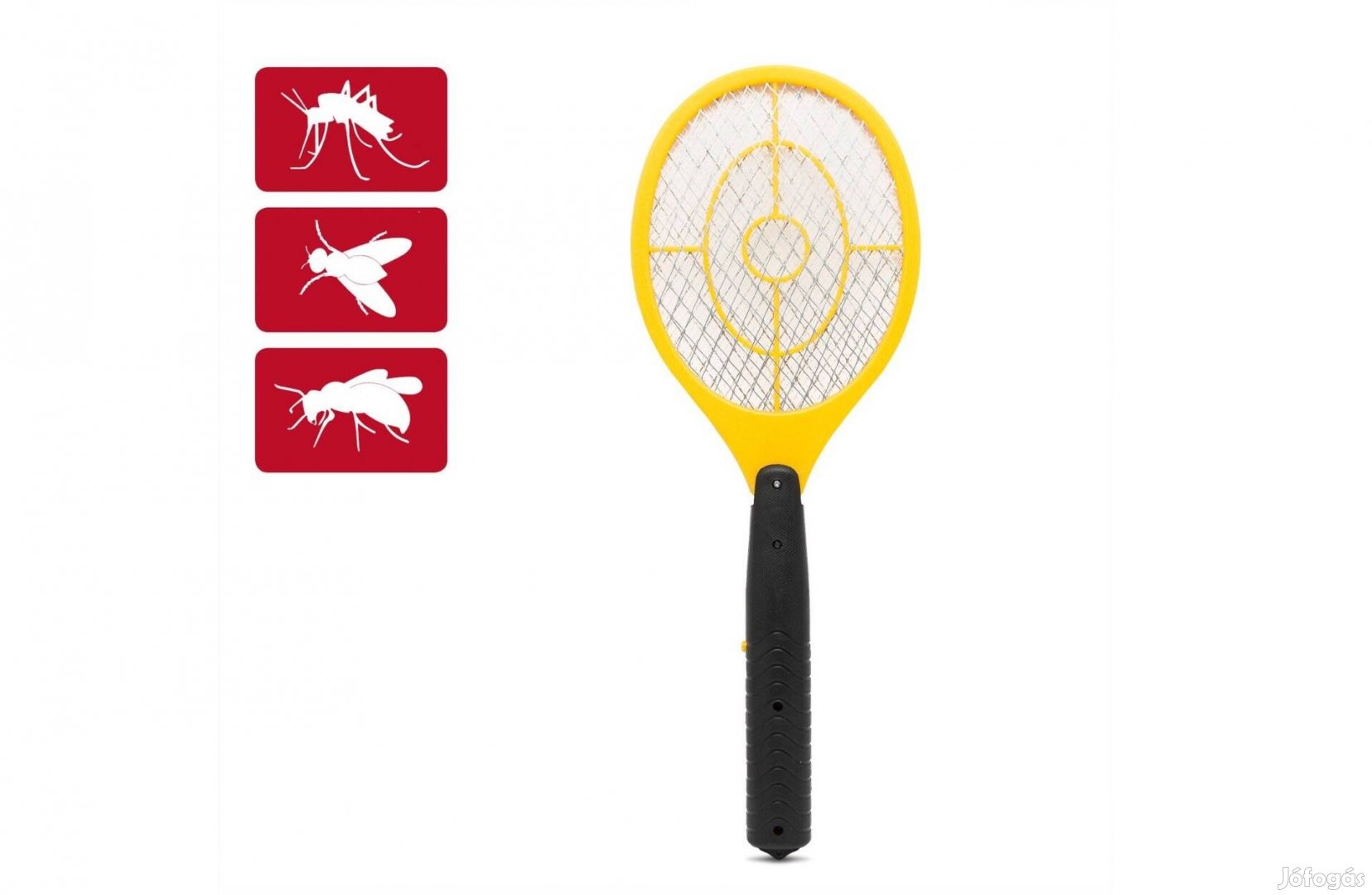 Teniszütő formájú elektromos szúnyogirtó rovarölő légycsapó