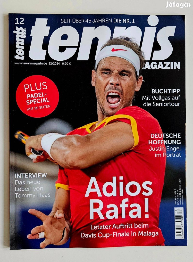 Tennis magazin német nyelvű 2024/12 Adios Rafa!