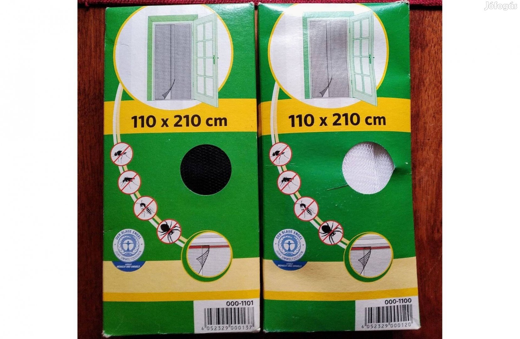 Tépőzáras Szúnyogháló 210x110 cm bolti új fehér vagy fekete