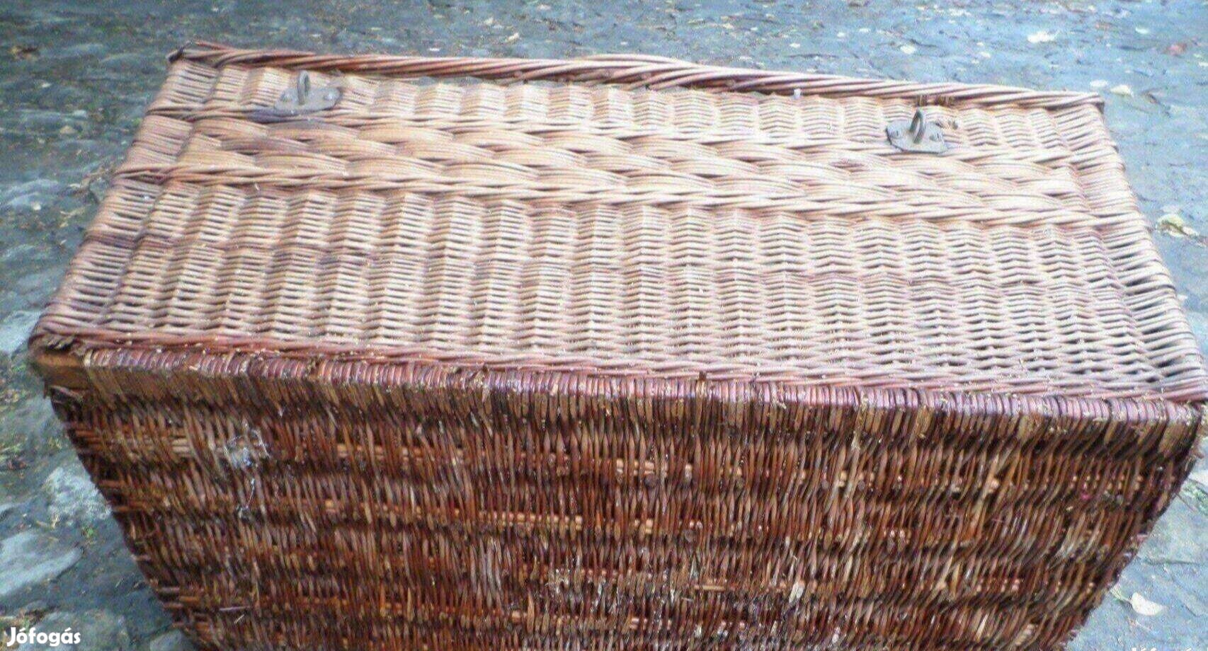 Terasz bútor tároló láda kézműves rattan nagy méret