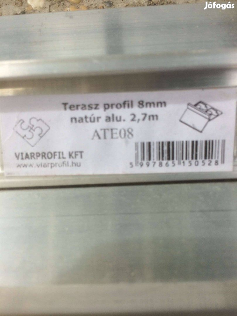 Terasz profil natúr aluminium