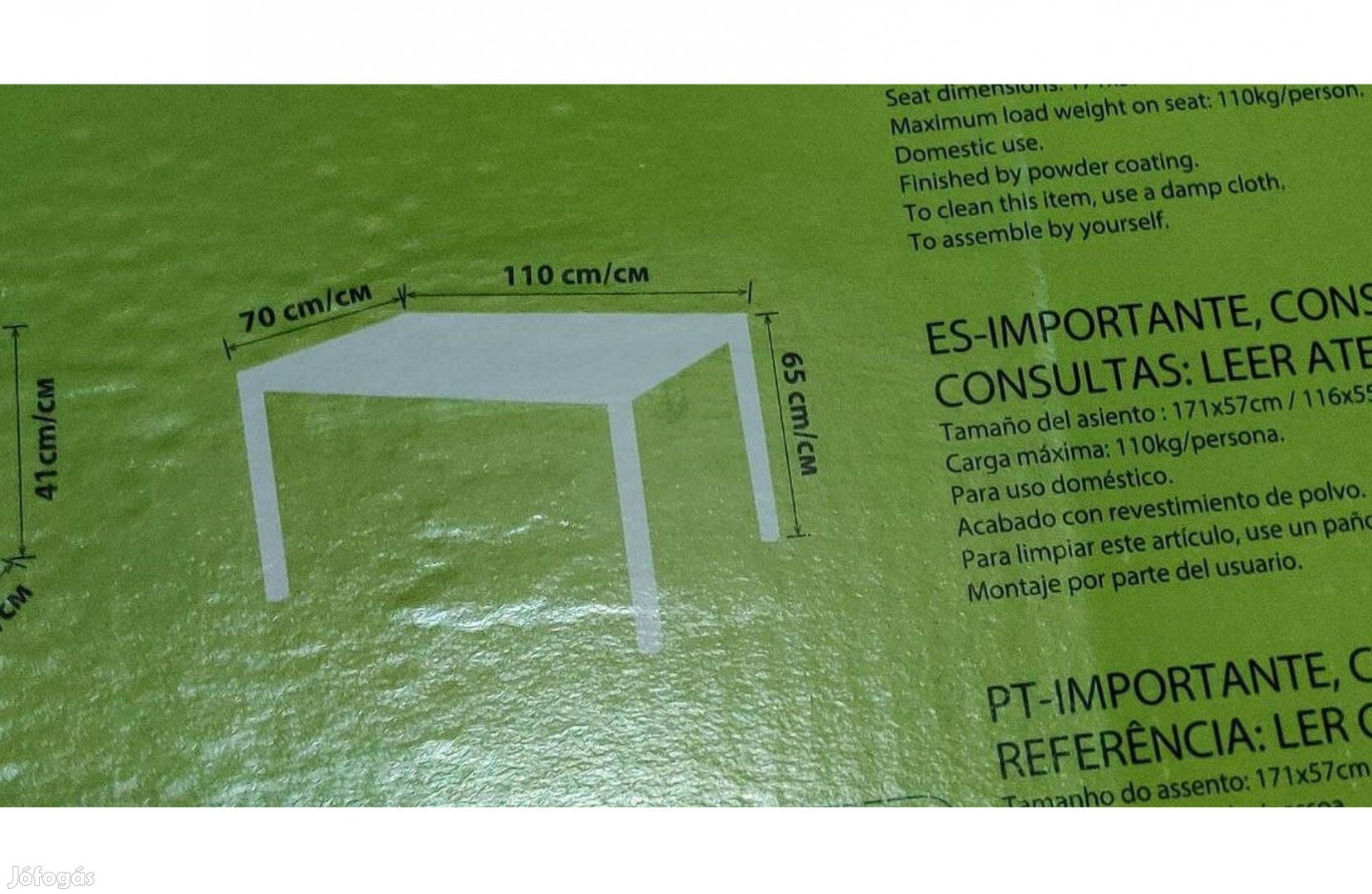 Terasz társalgó asztal