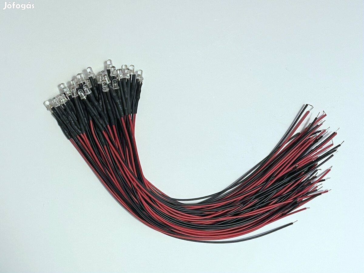 Terepasztal 3 mm 3V fehér LED világítás előtét ellenállás