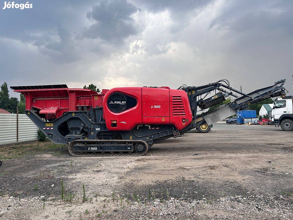Terex Finlay J960a Mobil lánctalpas pofás törőgép
