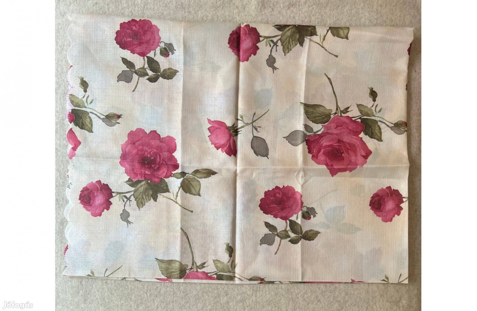Terítő - textil, virágos 18x156