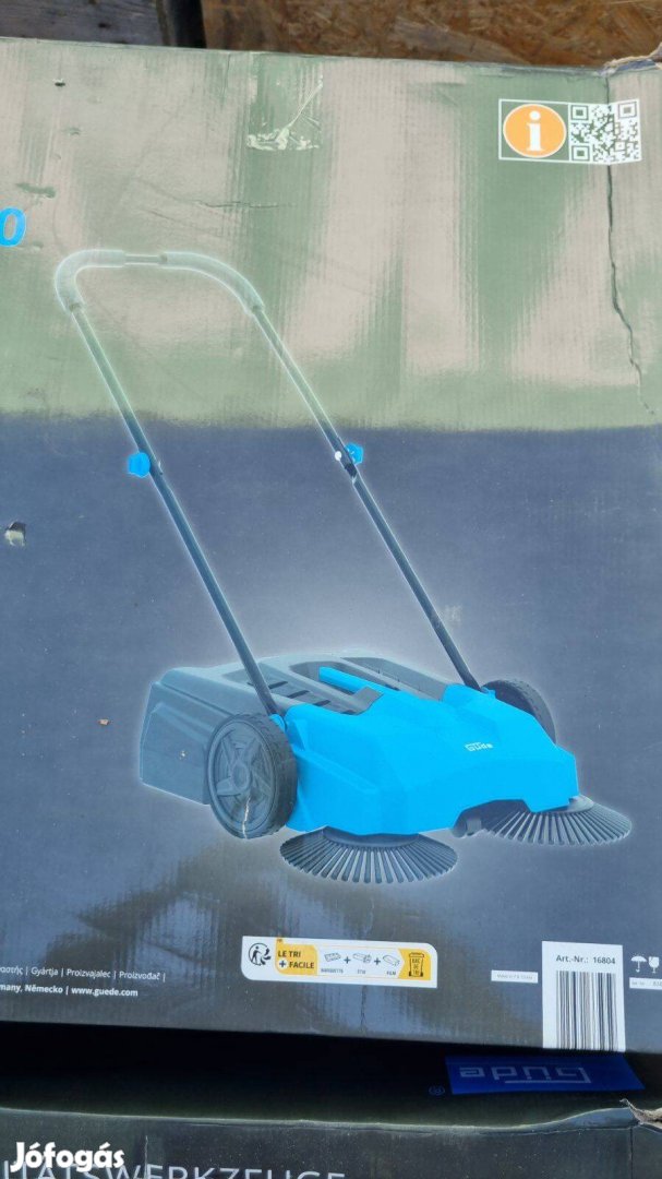 Térkő seprőgép, mechanikus seprő 65cm-es munkafelülettel,