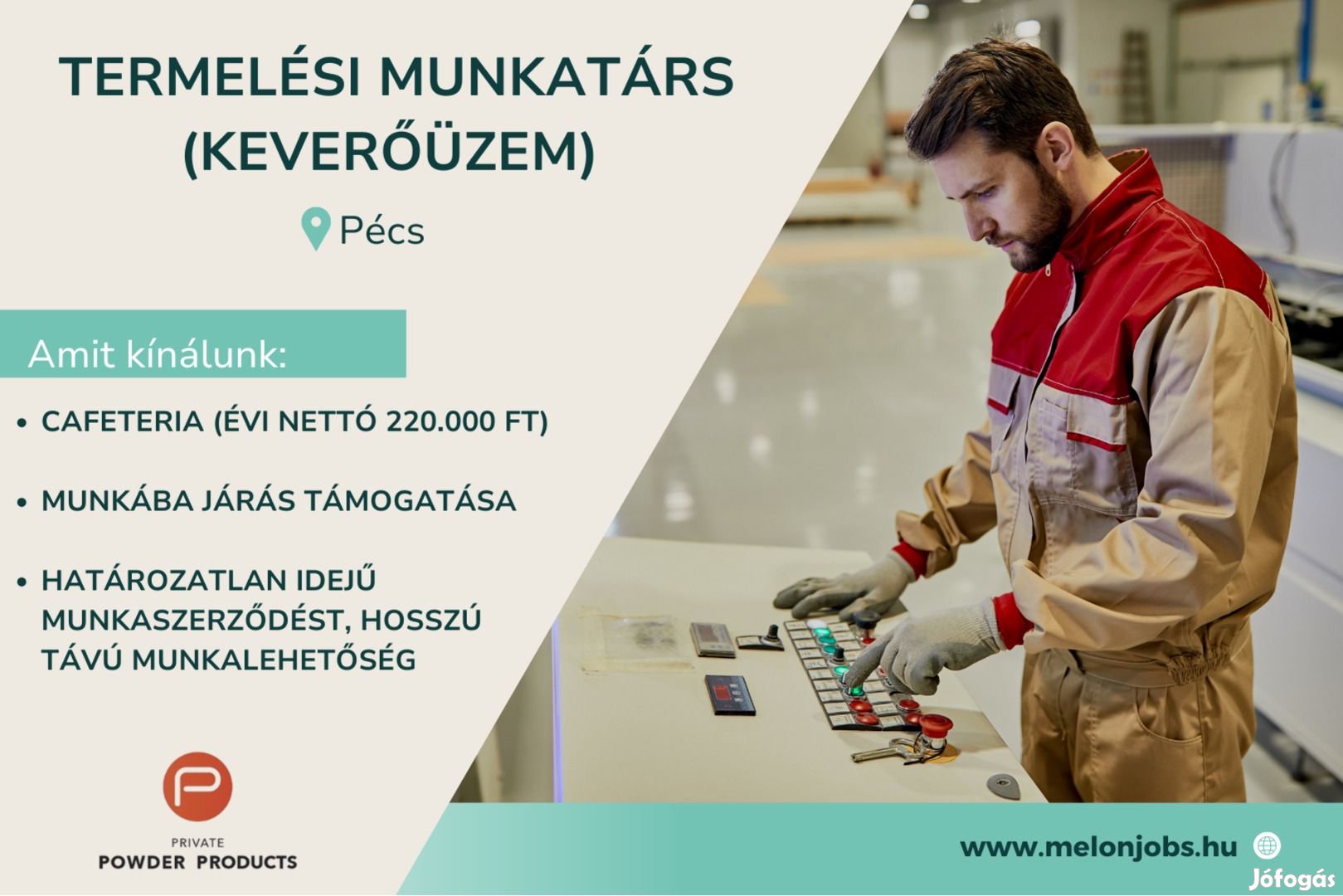 Termelési munkatárs keverőüzem