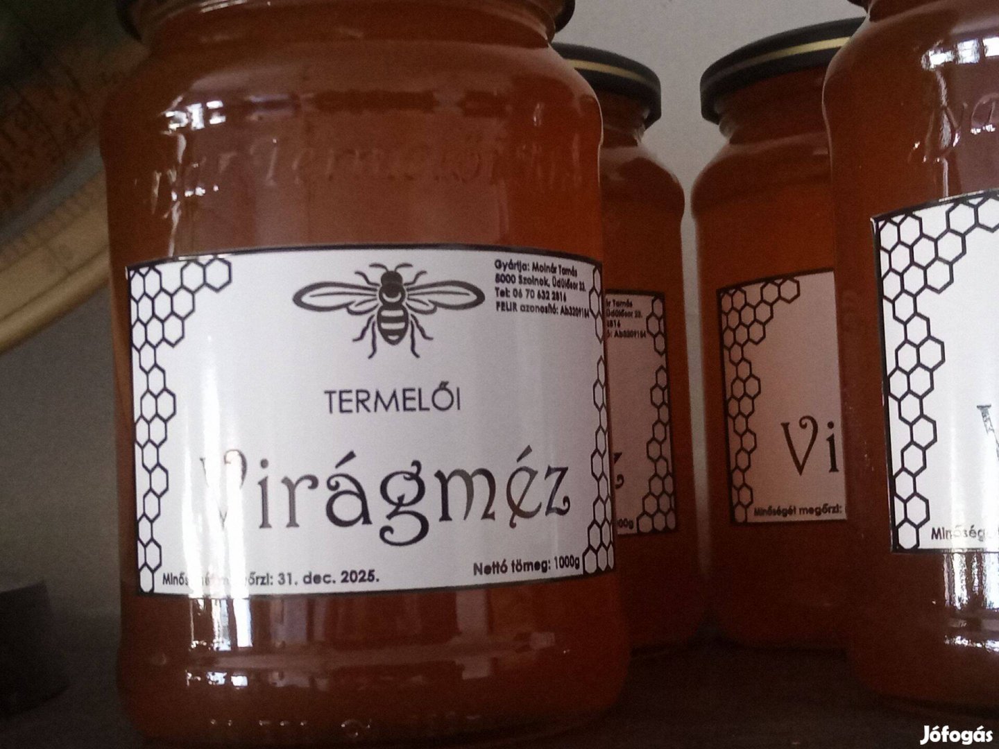 Termelői virágméz 1kg 2500ft 4 fizet 5 vihet óbuda