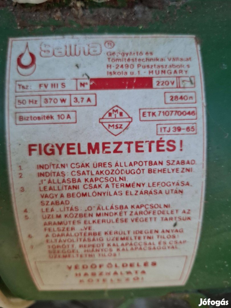 Terménydaráló használt