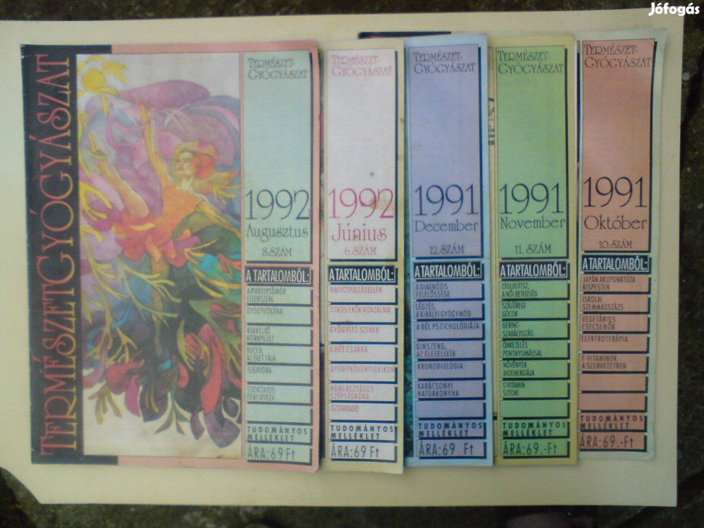 Természet Gyógyászat magazin régi 1991-1992
