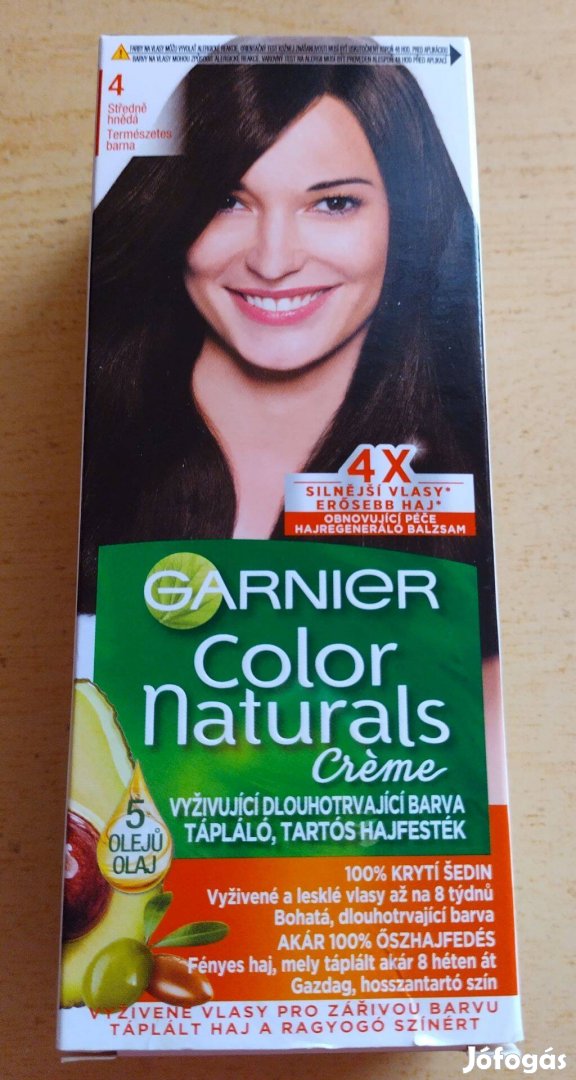 Természetes barna színű hajfesték Garnier Color Naturals új