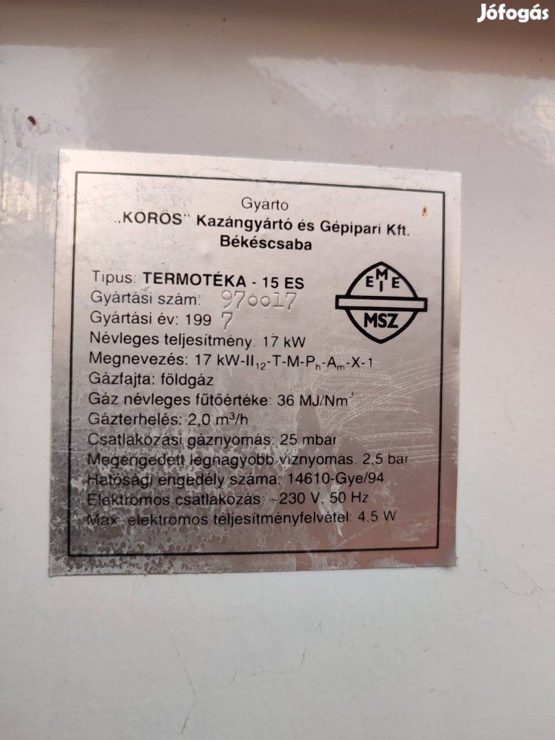 Termotéka gázkazán