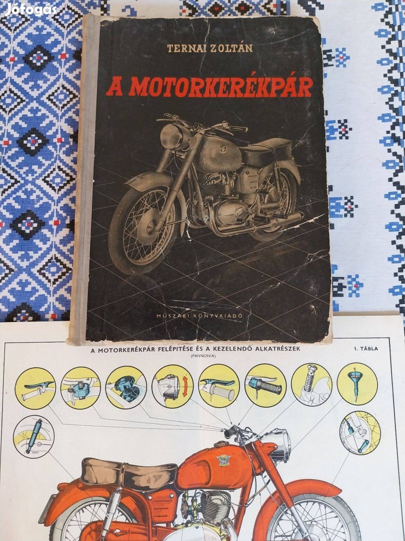 Ternai Zoltán A motorkerékpár 1961 + melléklet veterán motor Csepel