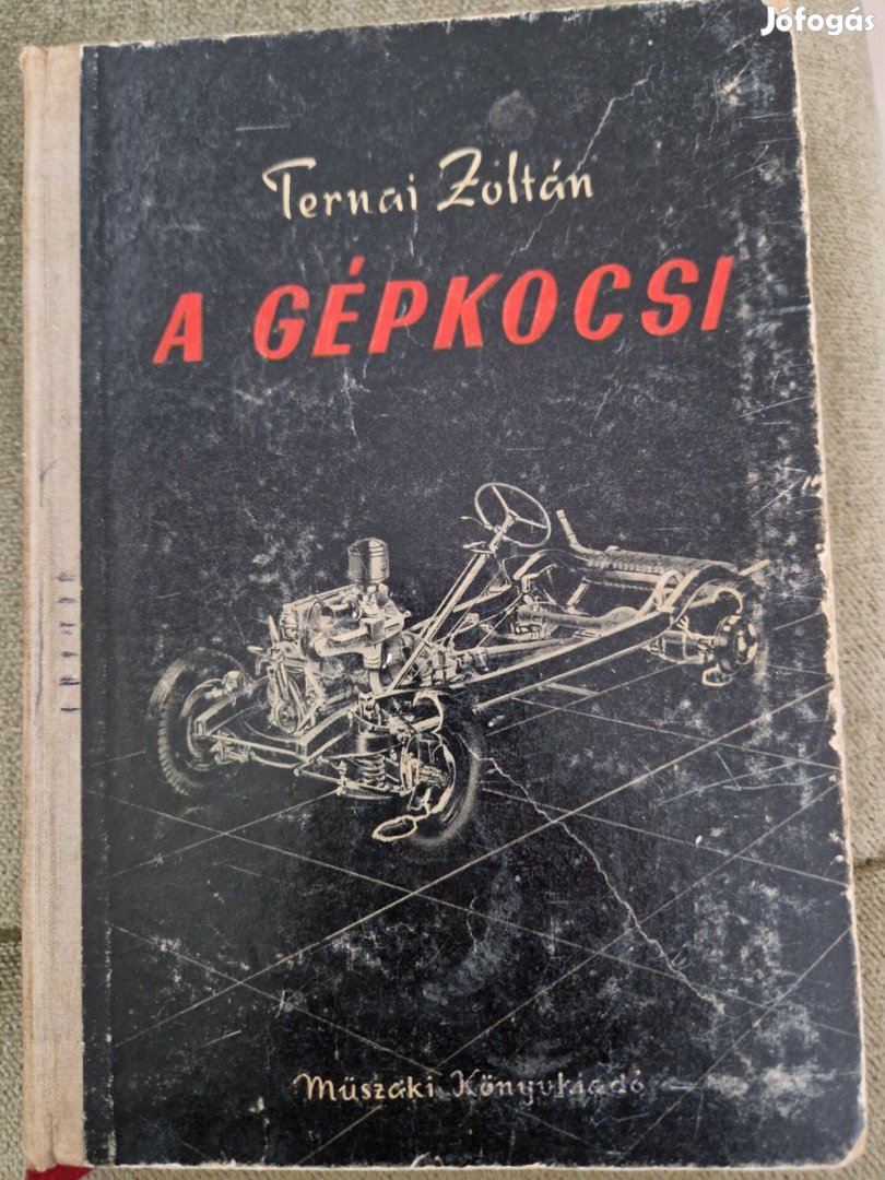 Ternai Zoltán-Gépkocsi könyv eladó-dedikált