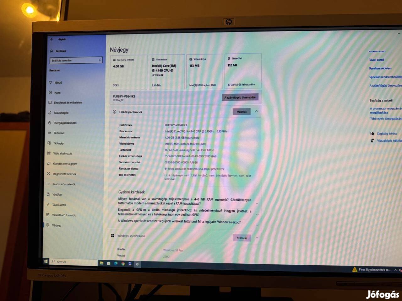 Terra PC asztali számítógép HD monitor konfiguráció eladó!