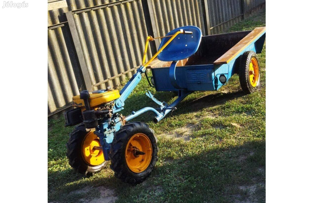 Terra kistraktor pótkocsival
