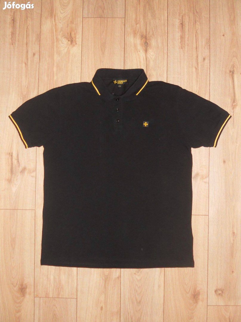 Terrace Cult galléros rövid ujjú póló L-es