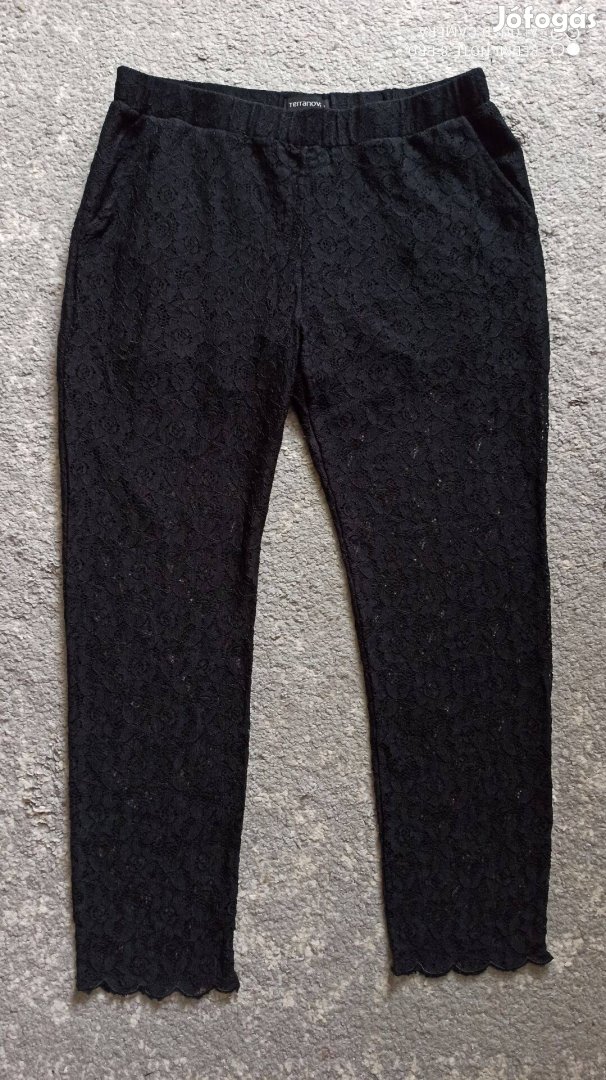 Terranova fekete csipke nadrág