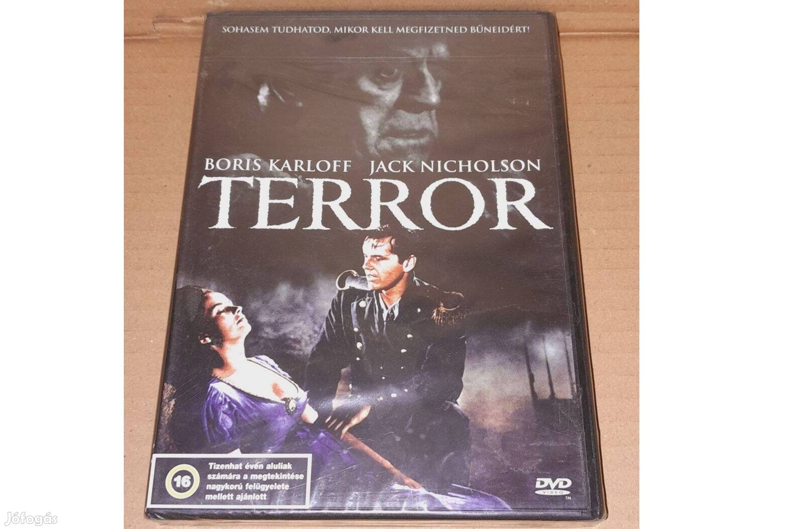 Terror DVD (1963) Új, bontatlan, fóliás, Szinkronizált (Jack Nicholson