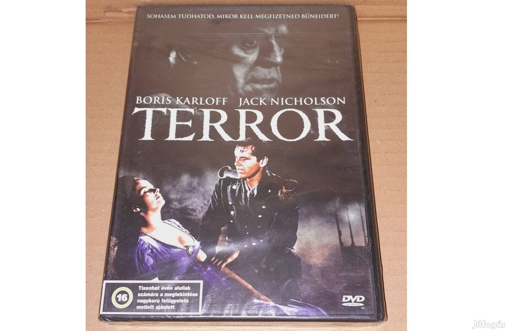 Terror DVD (1963) Új, bontatlan, fóliás, Szinkronizált (Jack Nicholson