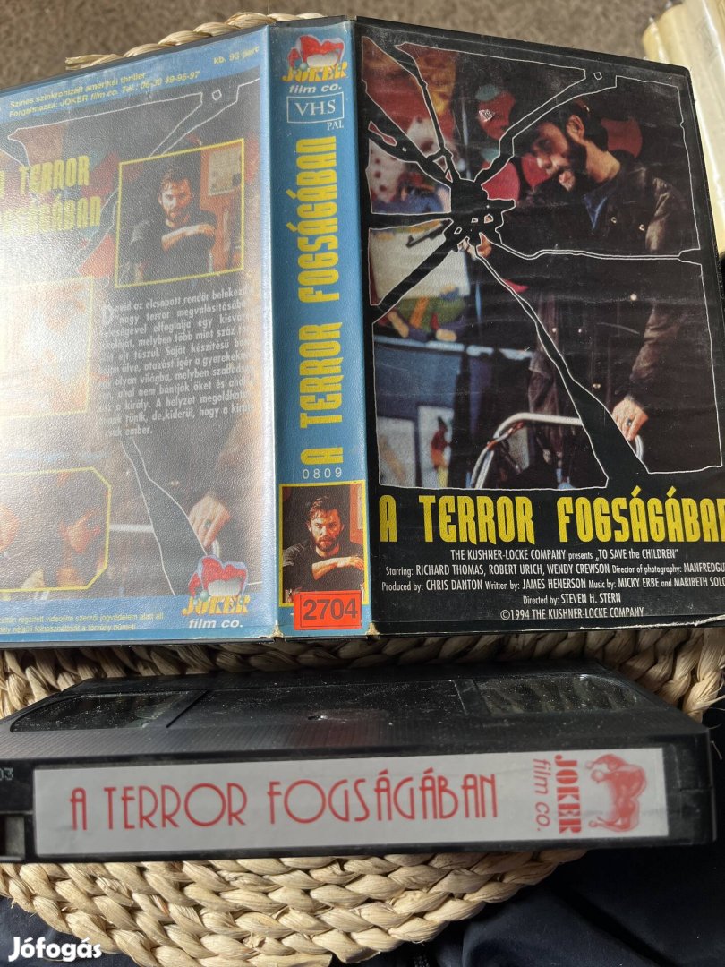 Terror fogságában vhs