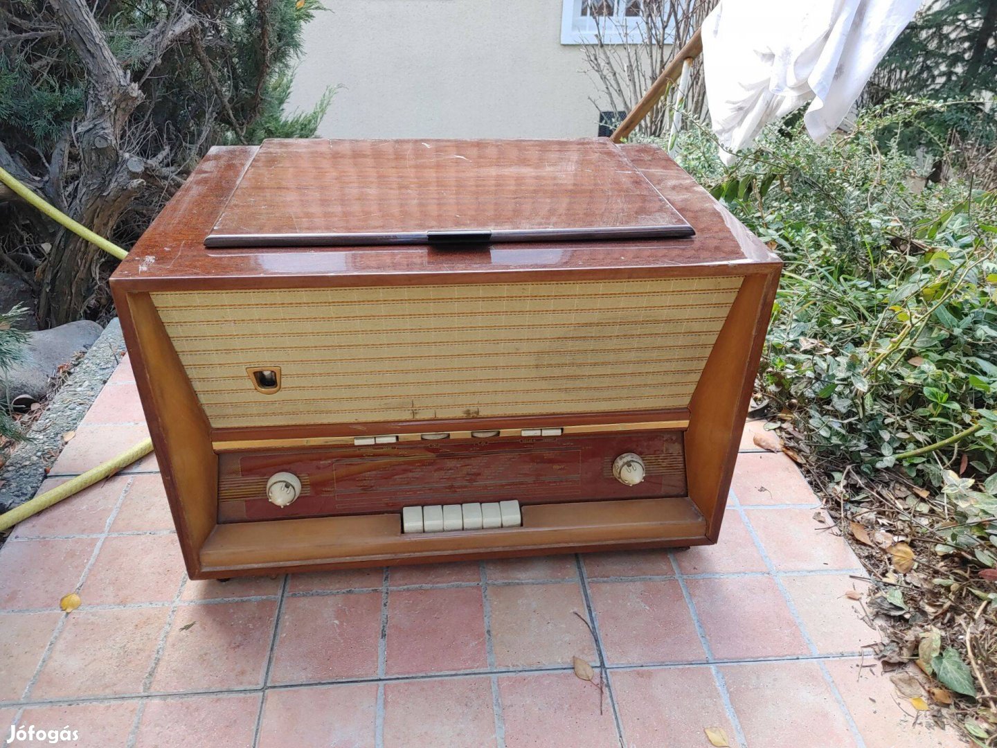 Terta T 422 G régi rádió fellelt ismeretlen állapotban-kábel