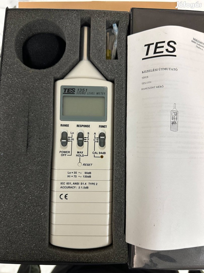 Tes 1351 Hangszínt mérő