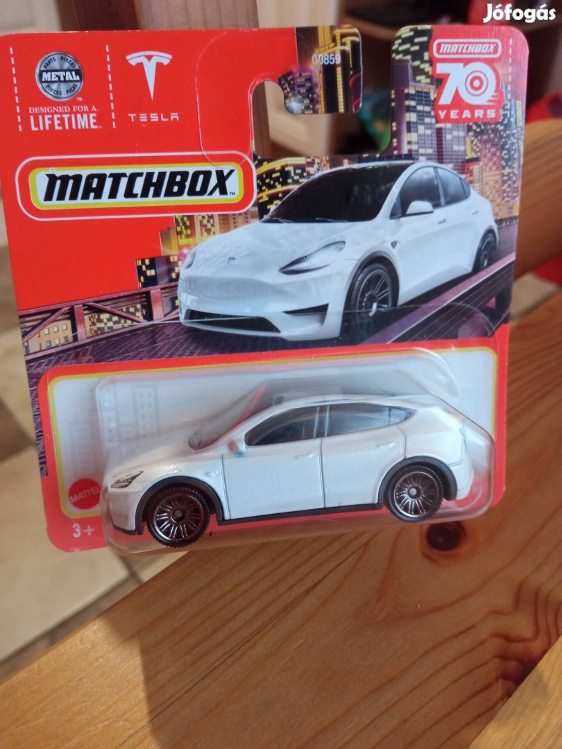 Tesla Matchbox, kisautó, autó, játékautó, új