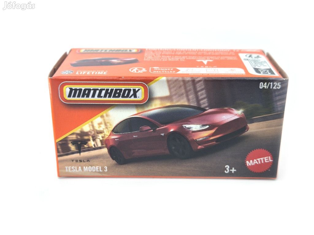 Tesla Model 3 - 04/125 -  Matchbox - 1:64