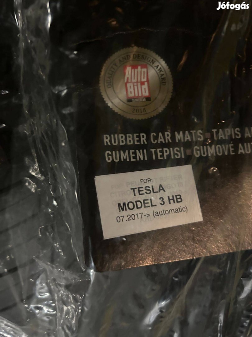 Tesla Model 3 gumiszőnyeg vastag minőségi