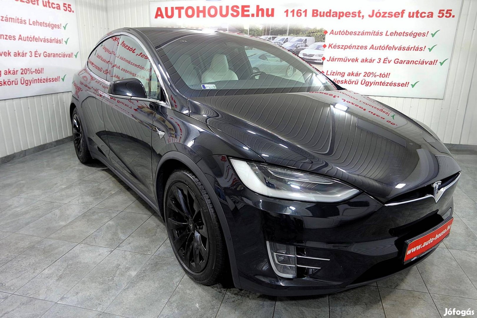 Tesla Model X 75D (Automata) 4x4! Fehér Bőr BEL...