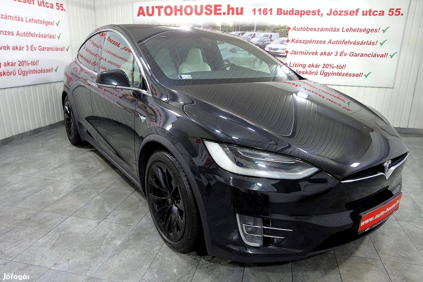 Tesla Model X 75D (Automata) Fehér Bőr Belső! G...