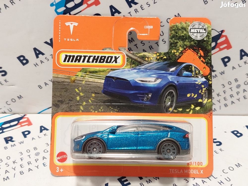 Tesla Model X - 2021 53/100 - bliszteres -  Matchbox - 1:64