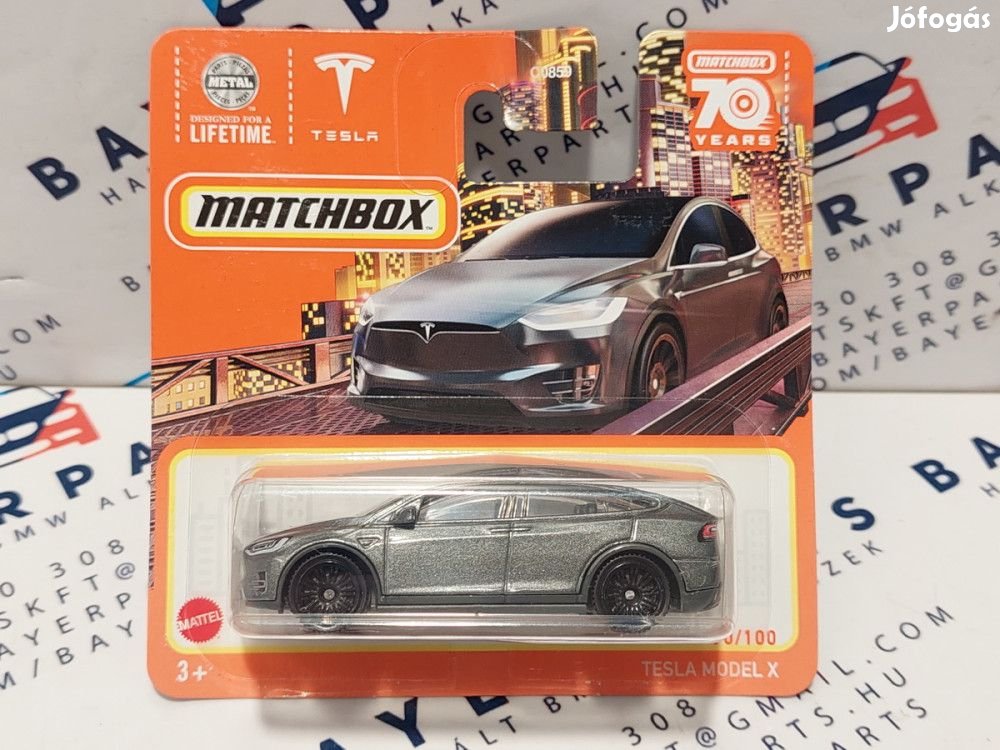 Tesla Model X - 90/100 - bliszteres -  Matchbox - 1:64