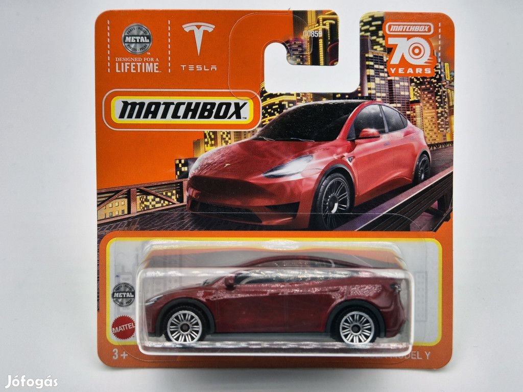 Tesla Model Y - bliszteres -  Matchbox - 1:64