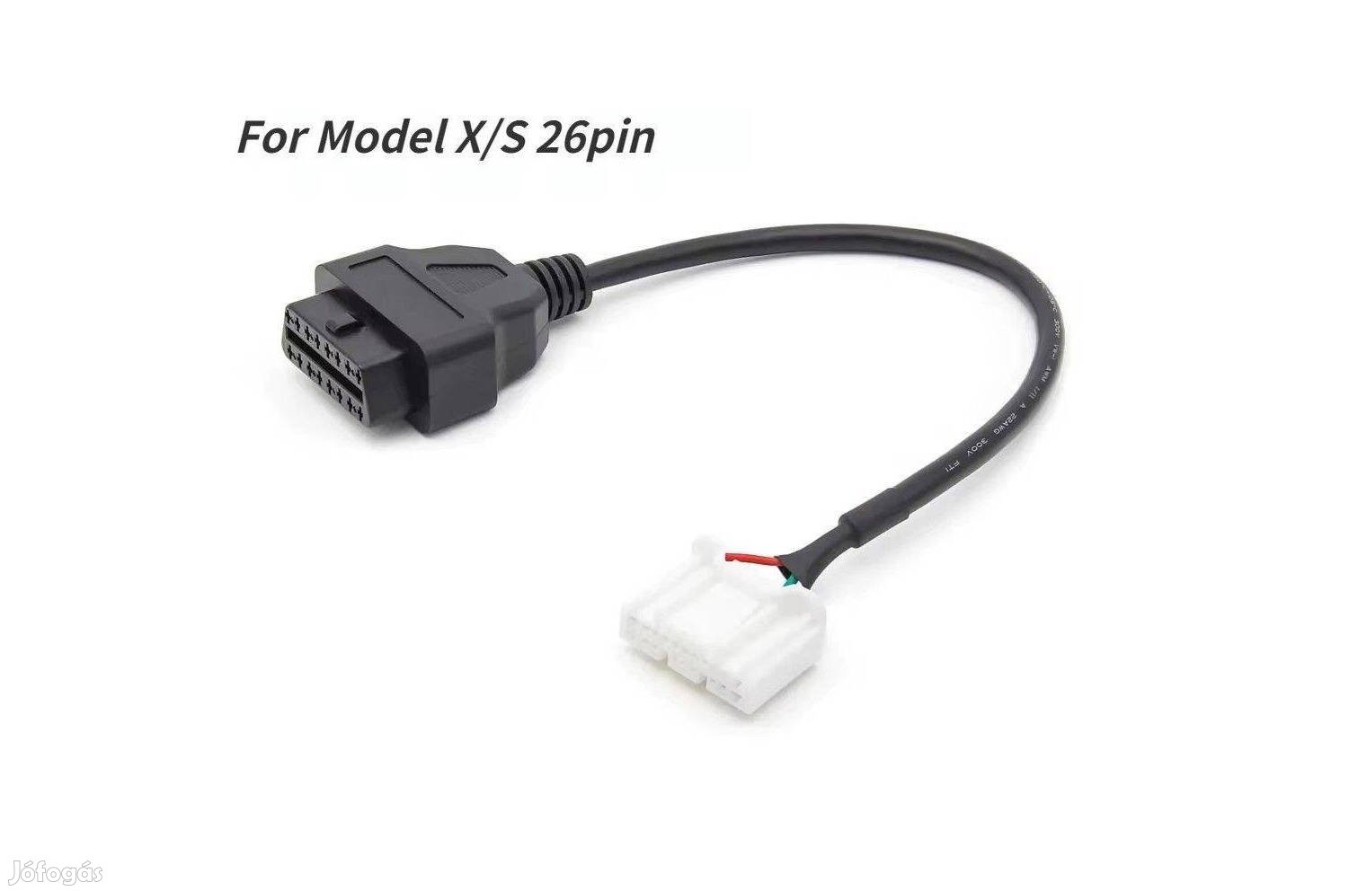 Tesla X/S OBD átalakító kábel 26 PIN Tesla diagnosztika