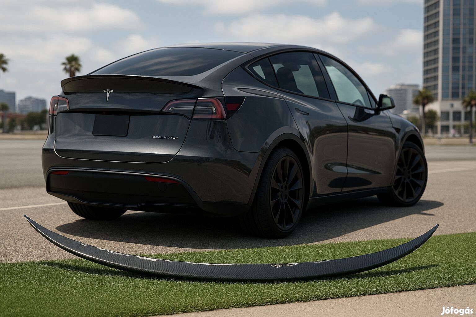 Tesla model Y Performance tetőspojler (roof spoiler) csz 162737099A