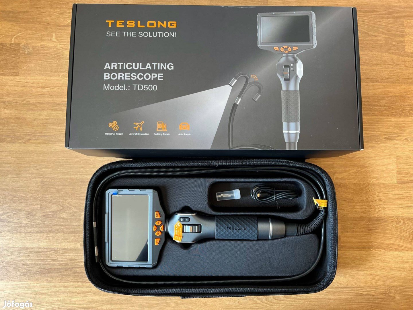 Teslong TD500 Dual-Lens 6.5mm Artikulált endoszkóp / boroszkóp