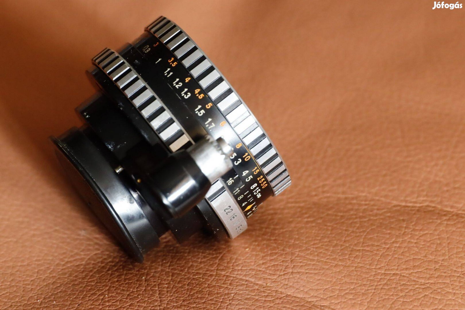 Tessar 2,850 Exa bajonettel, Carl Zeiss Jena, jó állapotban