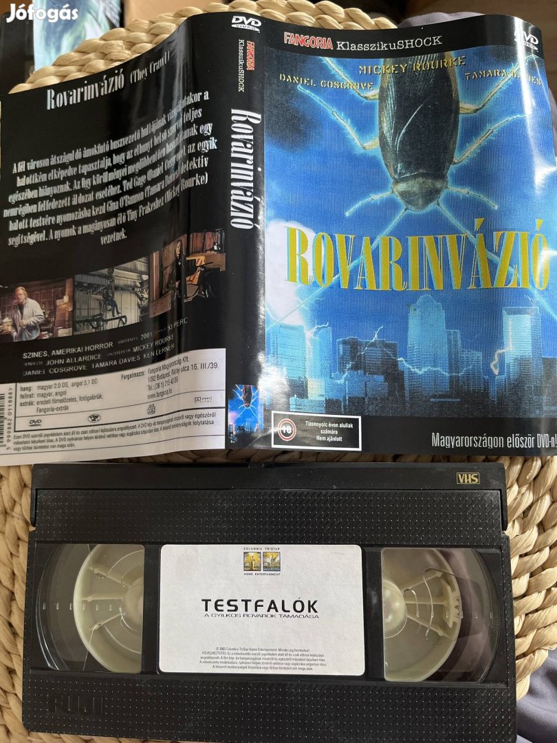 Testfalók,rovarinvázió vhs