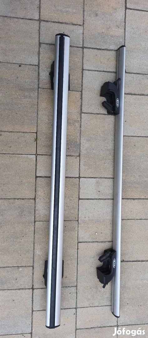 Tetőcsomagtartó KIA alumínium, tetőkorlátos autókra, 120 cm hossz