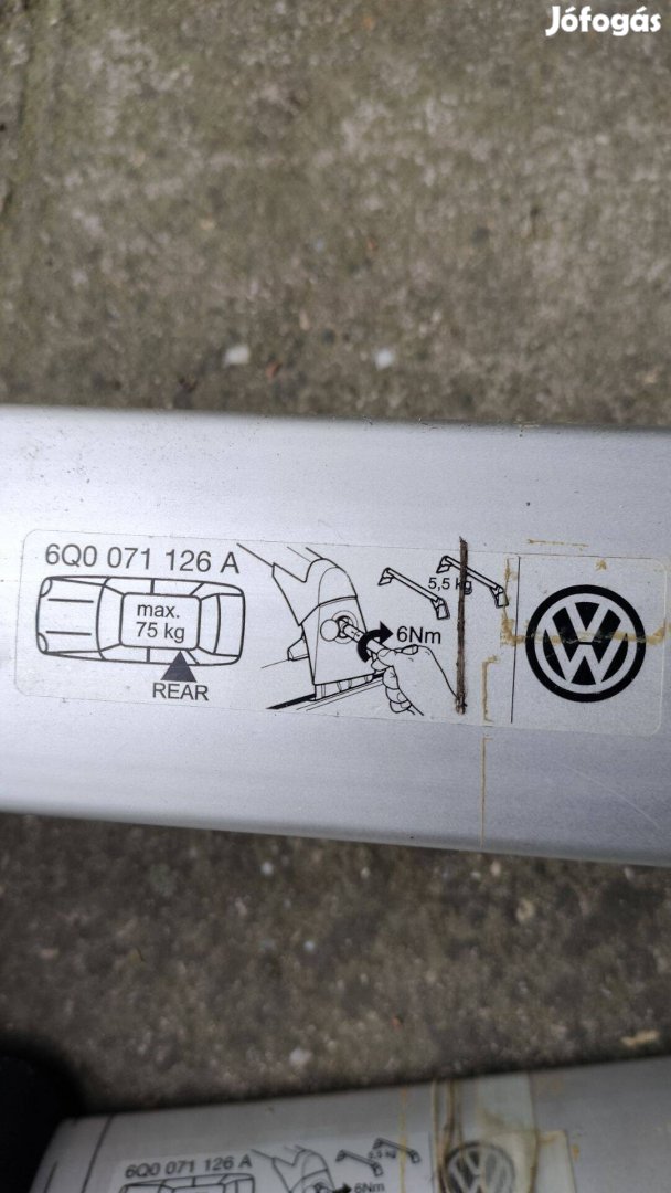 Tetőcsomagtartó VW Polo 9 N, 9N1