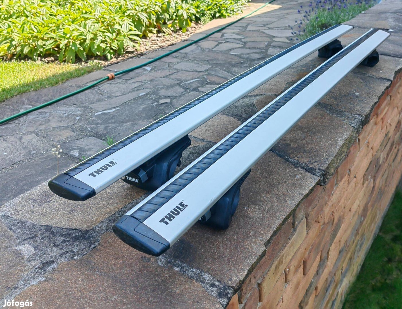 Tetőcsomagtartó thule wingbar tetőkorlátos 135 cm újszerű!!!