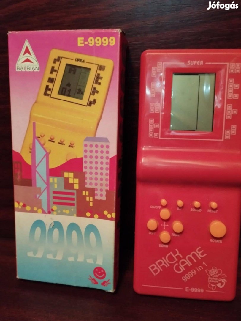 Tetris/ Brick game kvarcjáték/ Retro zsebkonzol Piros