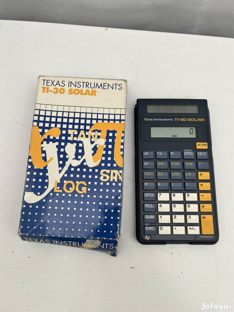 Texas Instruments TI-30 solar számológép retro