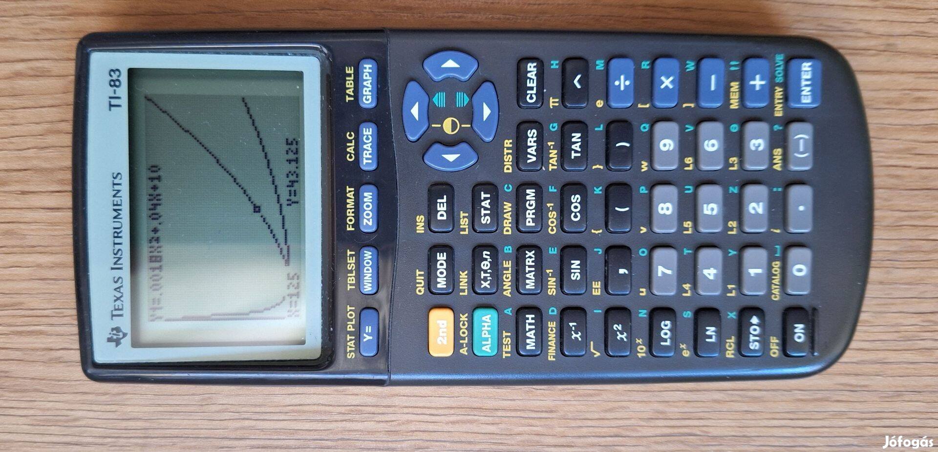 Texas Instruments TI-83 tudományos, programozható számológép (1)