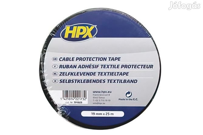 Textil szalag 19mm x 25m HPX fekete