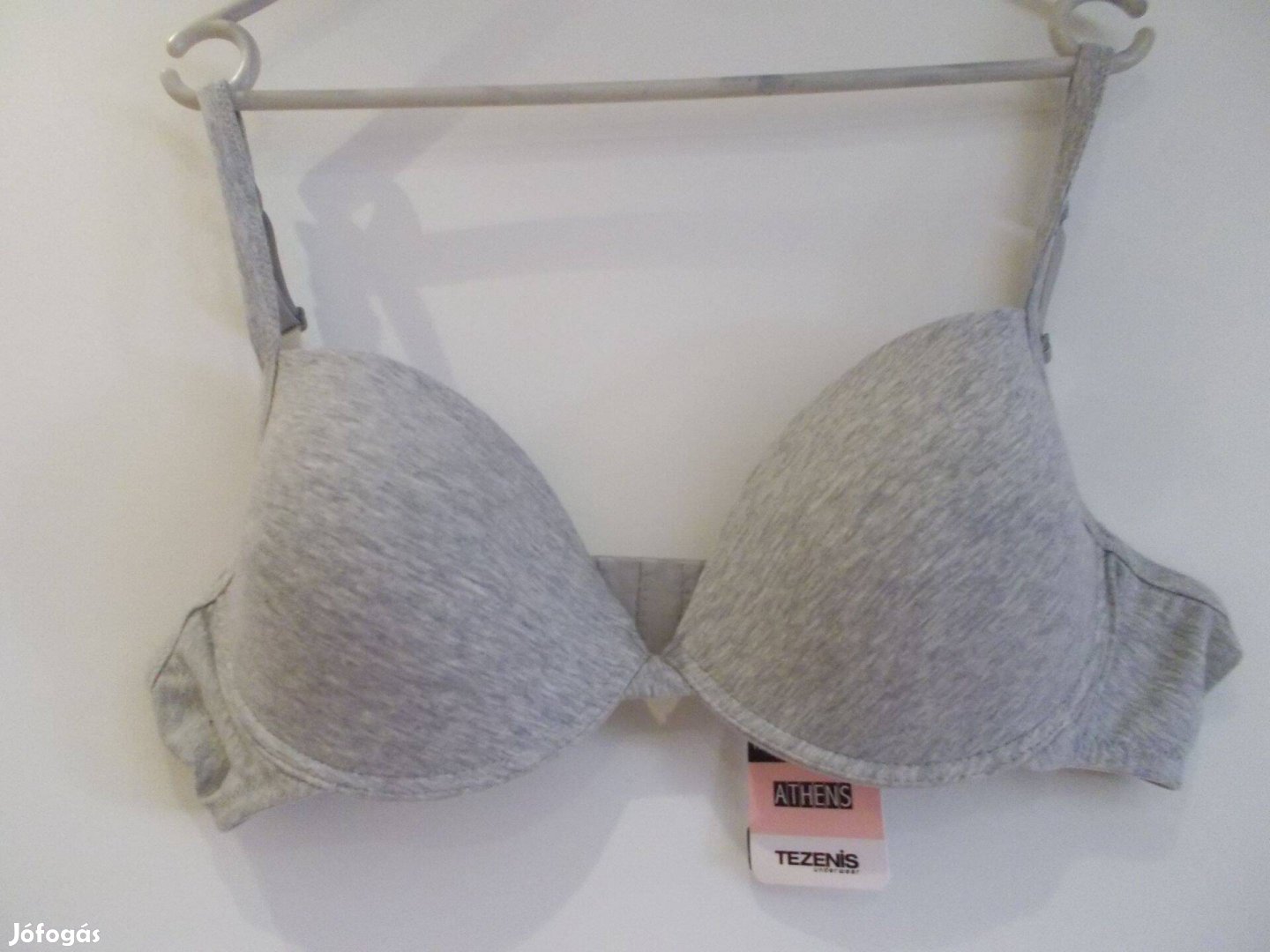 Tezenis pamut, push-up natural szürke melltartó 90/B Új címkés