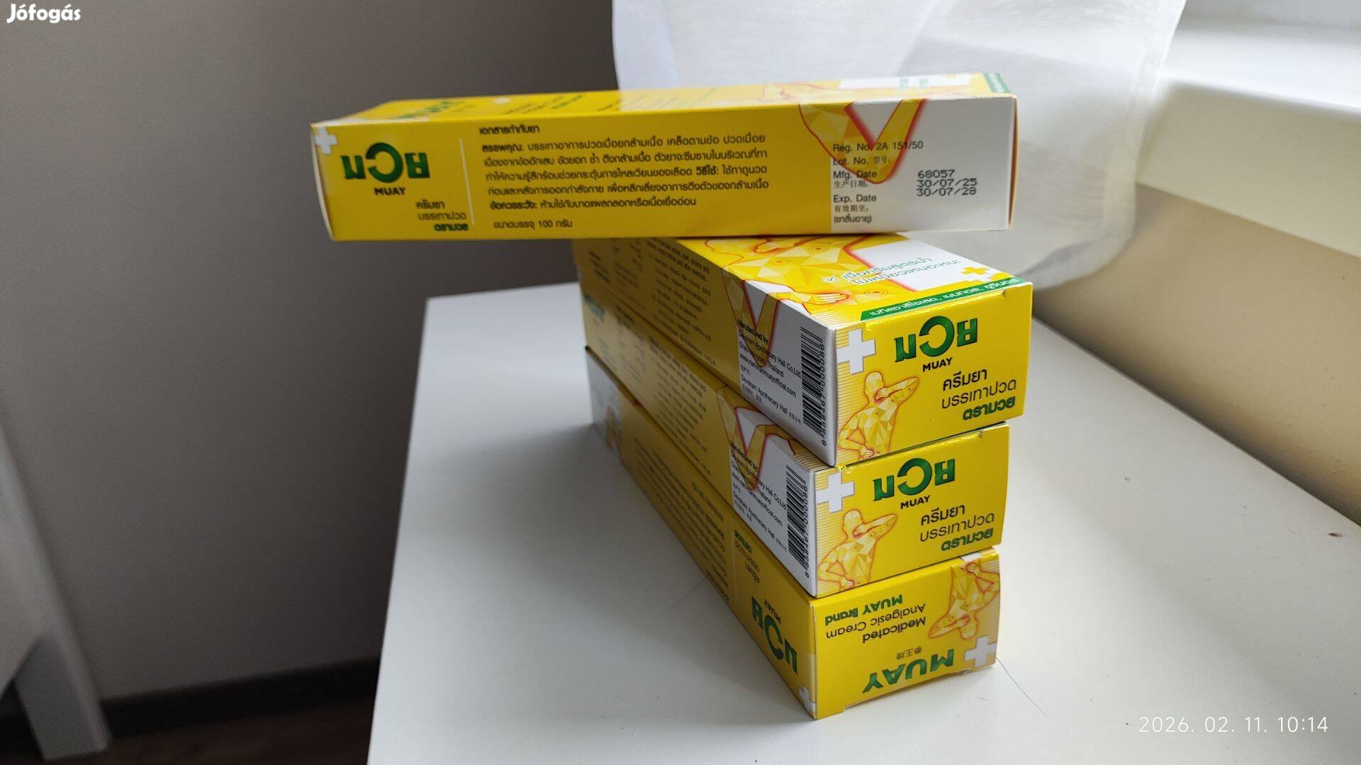 Thai Muay izomlazító és gyulladáscsökkentő krém 100gr.