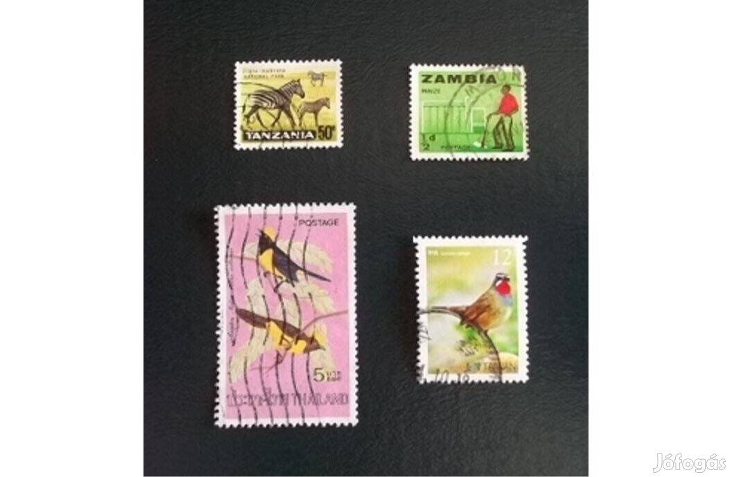 Thaiföld, Tajvan, Tanzánia, Zambia bélyeg
